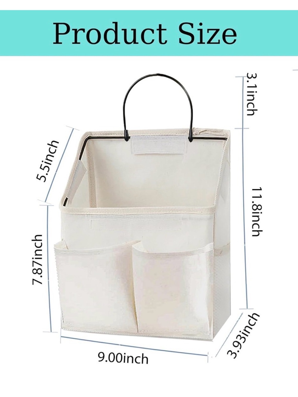 Wall Hanging storage bag BUNDLE of 2. Great for bedside or in a bathroom